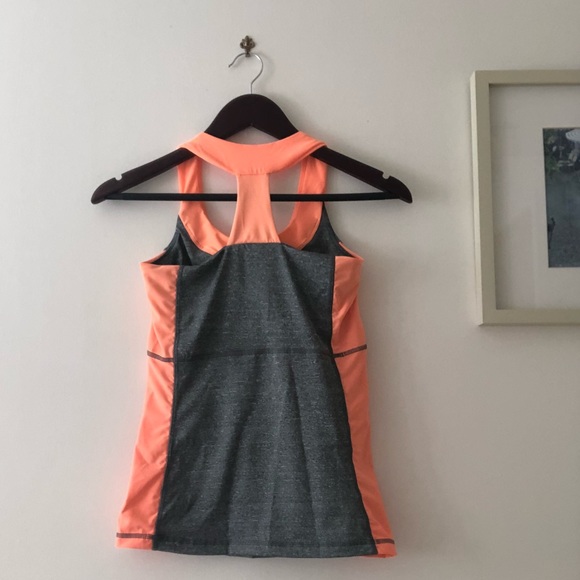 Vogo Orange and Gray Workout Top - Picture 3 of 5
